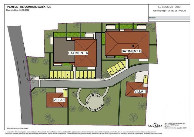 Appartement à vendre - 3 pièces - 72,01 m2 - Estrablin - 38 - RHONE-ALPES