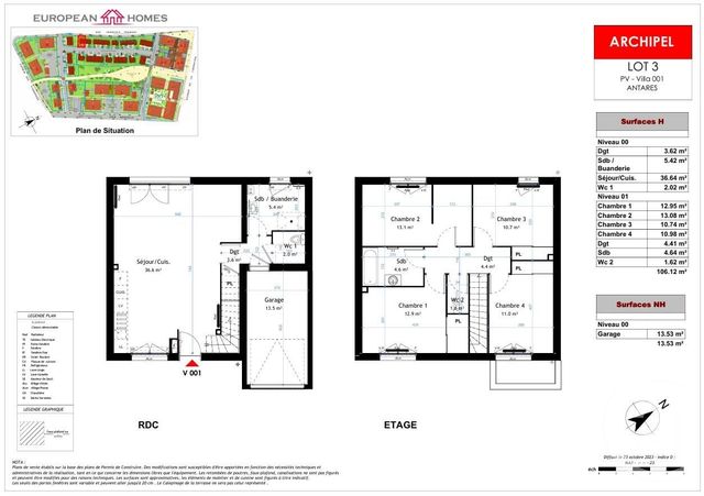 Maison à vendre - 5 pièces - 106,12 m2 - La Verpilliere - 38 - RHONE-ALPES