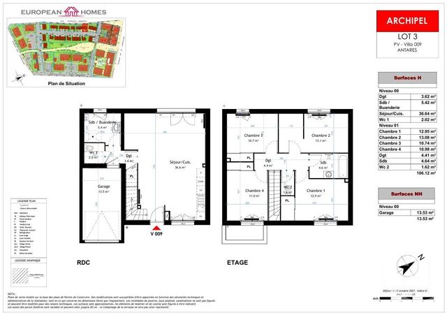 Maison à vendre - 5 pièces - 106,12 m2 - La Verpilliere - 38 - RHONE-ALPES